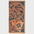 "Gambler" Tan Playing Card Embossed Rodeo Wallet