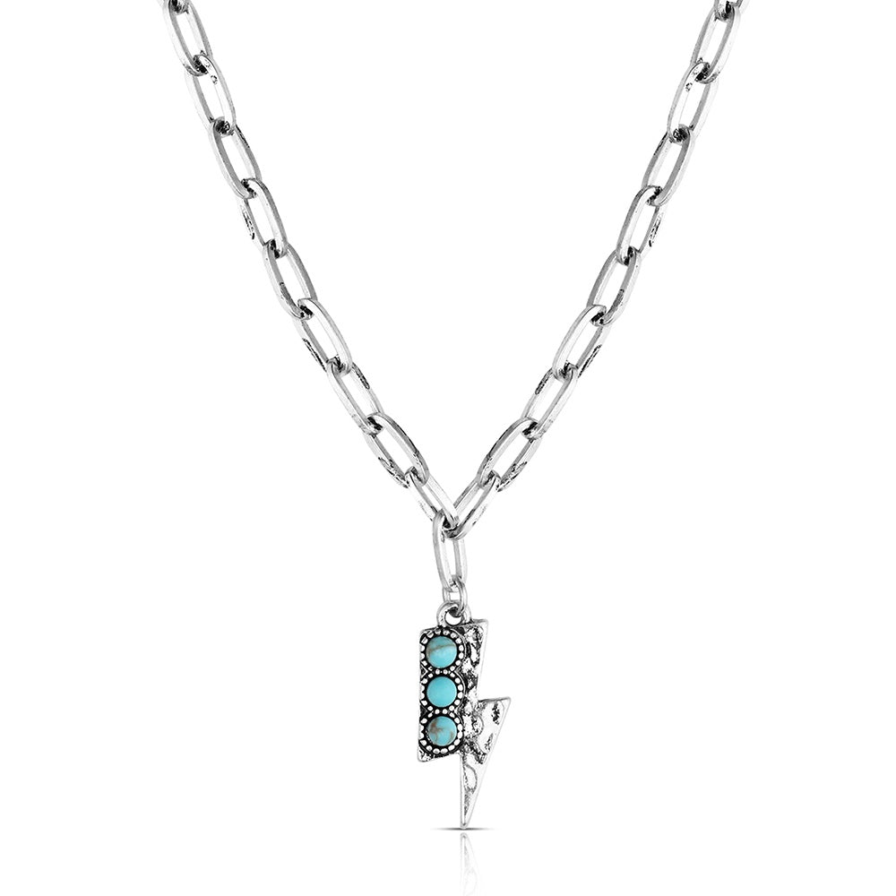 Desert Lightning Turquoise Necklace