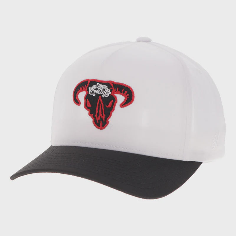 Bad Company Hat White/Black w/Red
