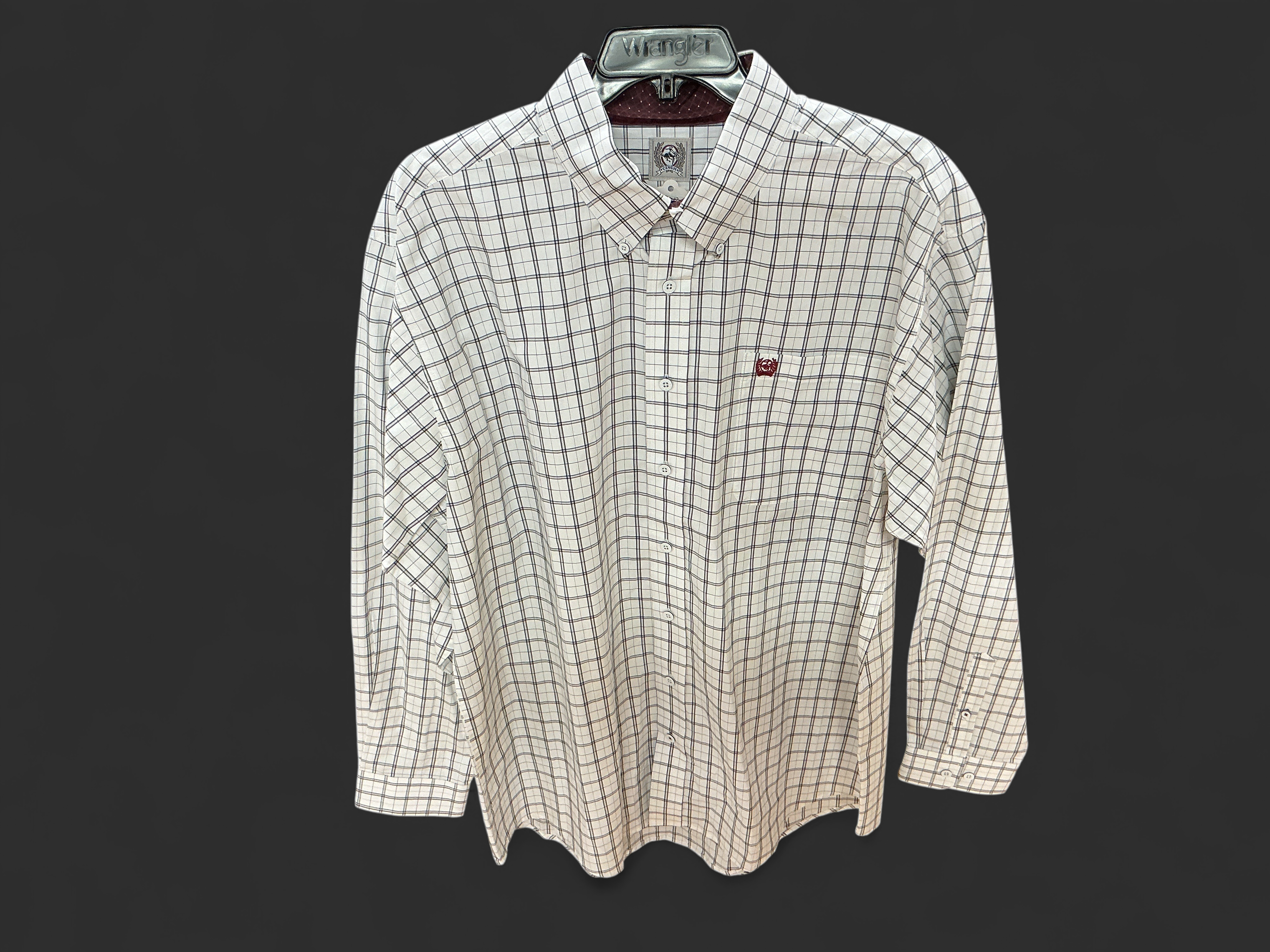 WHITE GREY PLAID