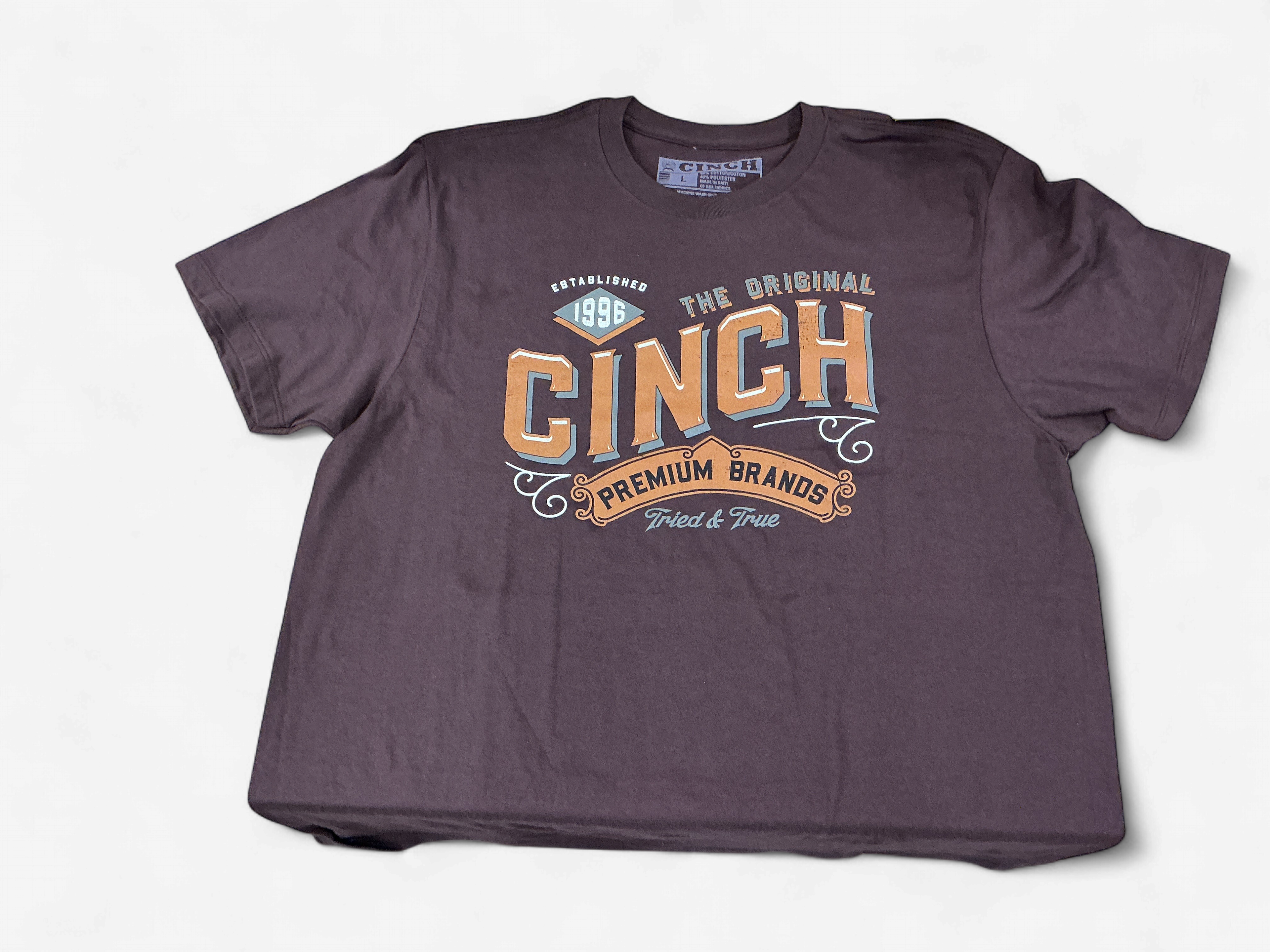 RINGSPUN BROWN TEE