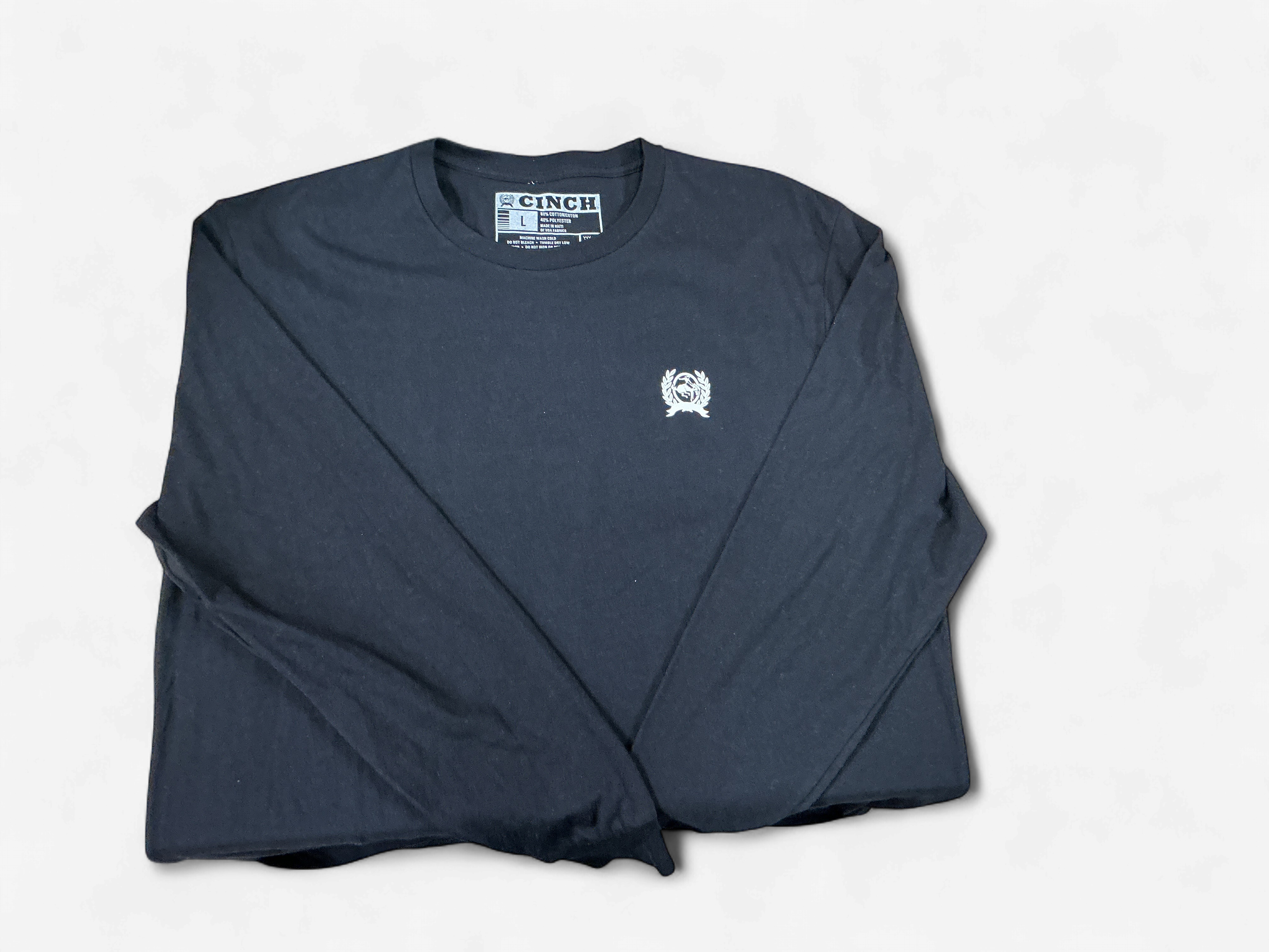 RINGSPUN TEE BLK