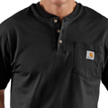K84 Loose Fit Henley Black SS